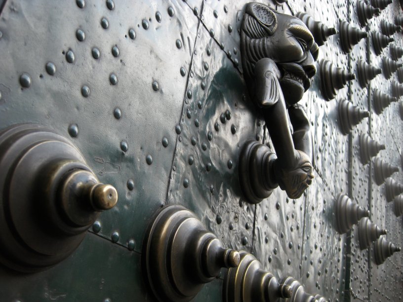 Ornate door in Mexico City